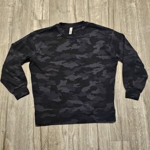 Lululemon Perfectly Oversized Crew Sweatshirt Womens 2 Heritage Camo Gray Army